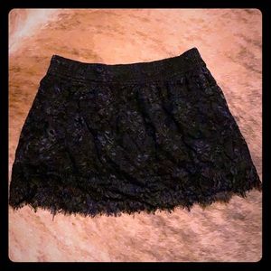 Super cute black laced skirt
